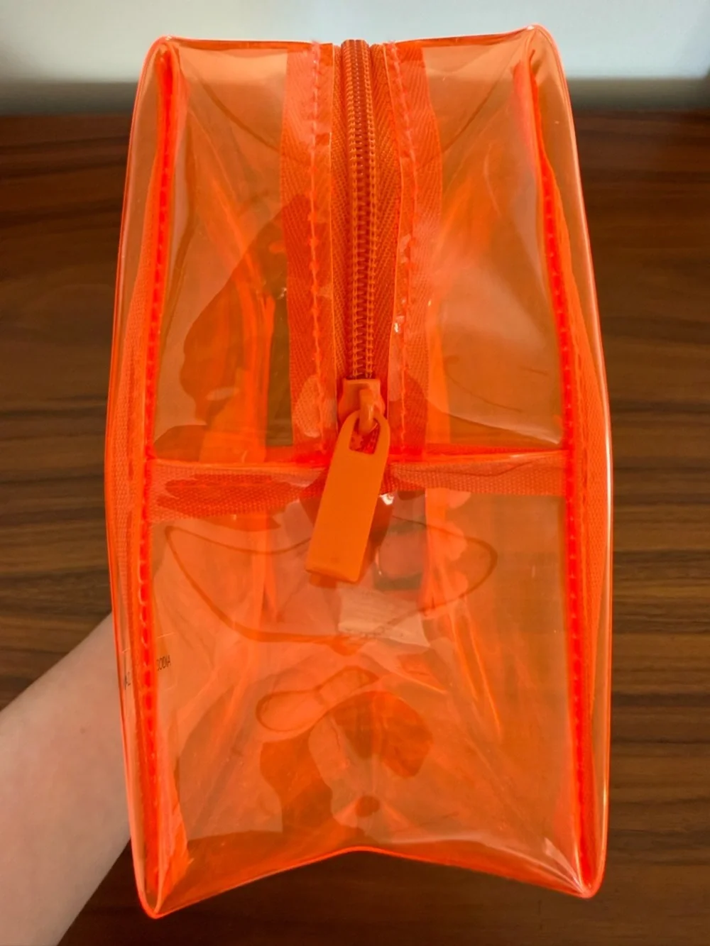 Bright Orange Mesh Tote Bag and Vinyl Pouch set - Picture 11 of 11